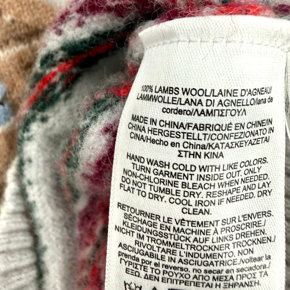 Brooks Brothers 100% Wool Large(fits like a small) Winter Christmas Sweater Ski - Picture 8 of 11